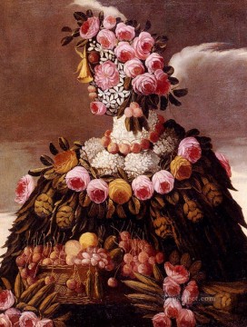  flores - mujer de flores Giuseppe Arcimboldo Fantasía